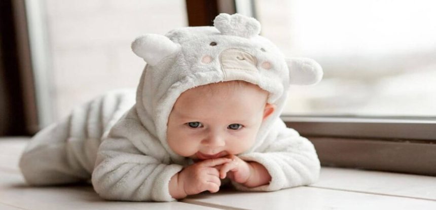 Thesparkshop.in Product: Bear Design Long Sleeve Baby Jumpsuit